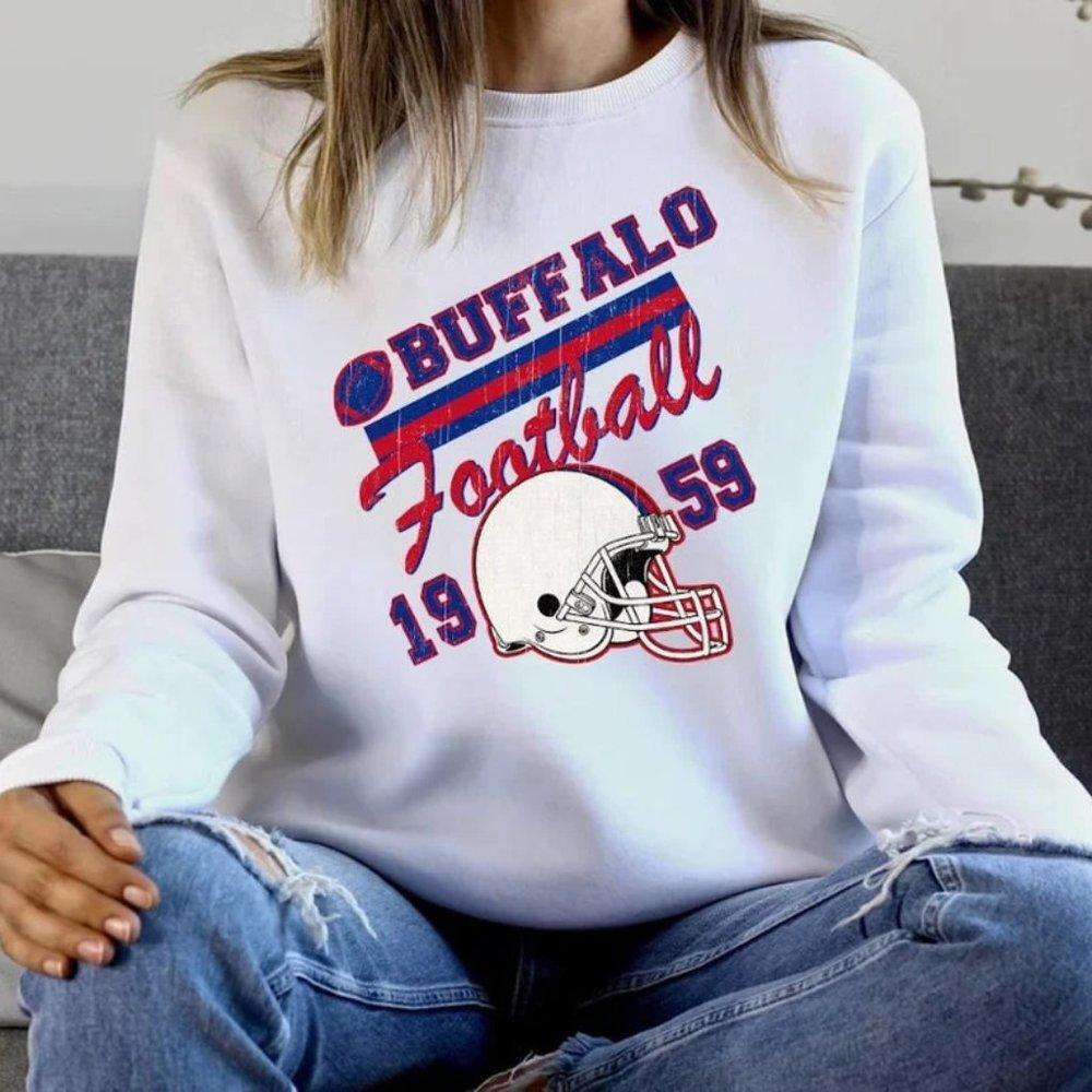 1959 Buffalo Football Sweatshirt, Retro Buffalo Football, Buffalo